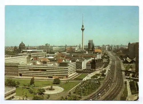 Ak Berlin Blick von der Leipziger Straße zum Stadtzentrum 1985 DDR