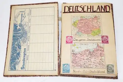 Handgeschriebene Schulbücher Schlesien Deutschland Europa 1946