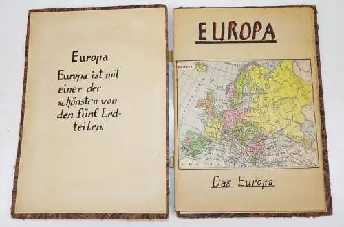 Handgeschriebene Schulbücher Schlesien Deutschland Europa 1946