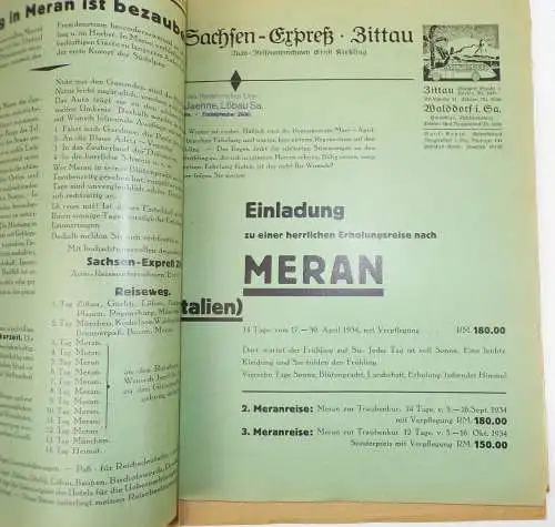 Mappe Zittau Walddorf Bus Unternehmen Sachsen Express Reklame Busreisen 1934