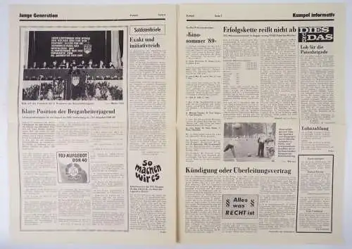 Der Kumpel an der Friedensgrenze DDR Zeitung 7 Stück Bergbau Tagebau Hagenwerder