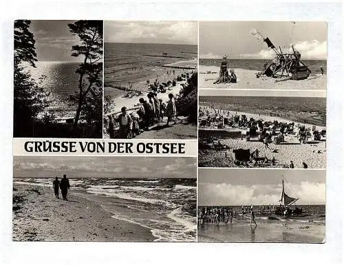 Ak Grüße von der Ostsee DDR