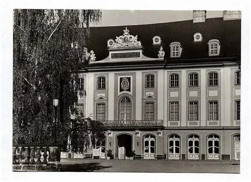 Foto Ak Rudolstadt Schloß Heidecksburg Westfront DDR Echtfoto