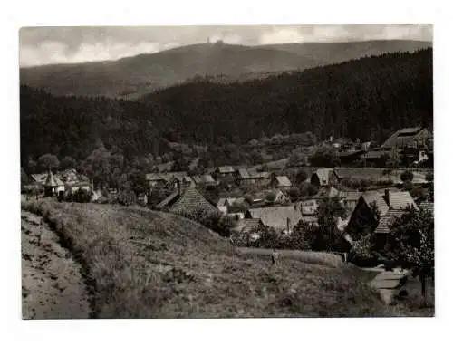 Ak Foto Blick zum Adelsberg Thüringen Erlau Thüringer Wald DDR 1966