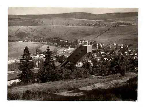 Ak Echt Foto Blick vom Eckbauer DDR Oberwiesenthal