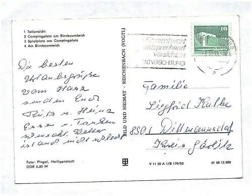 Ak Neudorf Kr Quedlinburg Teilansicht Campingplatz am Birnbaumteich Spielplatz