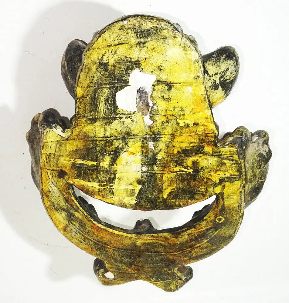 Uralte Jagdtrophäe Eber Wildschwein um 1900 Gips Modelliermasse 3