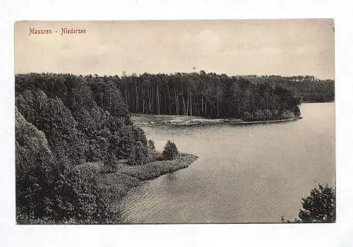 Ak Masuren Niedersee Foto Postkarte Polen