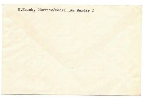 Brief 1962 Güstrow-Münster Viererblock Mi Nr 901-904 + 905 + 906 