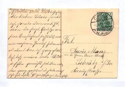 Ak Oybin Landhaus Bassler 1914 