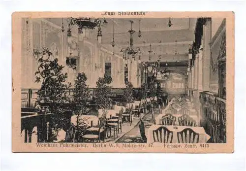 Ak Berlin W 8 Mohrenstraße Weinhaus Fuhrmeister 1919