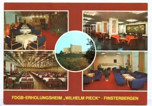 Ak Finsterbergen FDGB Erfolungsheim Wilhelm Pieck Disco Tanz Bar 1984 DDR