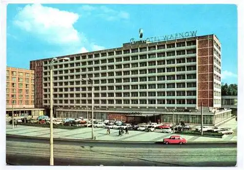 Ak Rostock Interhotel Warnow 1977 DDR