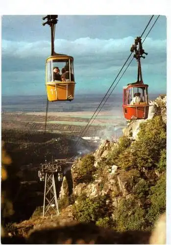 Ak Thale Harz Kreis Quedlinburg Personen Schwebebahn 1983 in Farbe