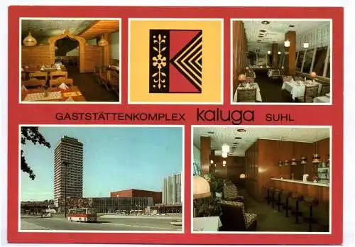 Ak Suhl Gaststätten Komplex kaluga 1985