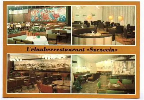 Ak Ostseebad Binz Urlauber Restaurant Szczecin 1983 DDR