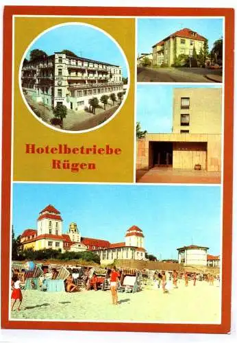 Ak Rügen Hotelbetriebe Sellin Göhren Binz 1983 Farbe DDR