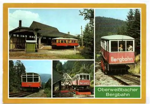 Ak Oberweißbacher Bergbahn Eisenbahn Neuhaus Rennweg 1986