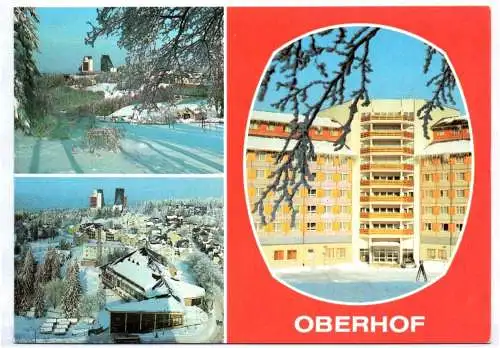 Ak Oberhof Suhl Blick zum Interhotel Panorama FDGB Erholungsheim Fritz Weineck