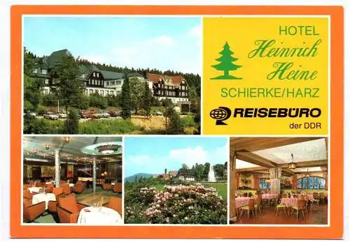 Ak Schierke Harz Hotel Heinrich Heine Reisebüro DDR Wernigerode