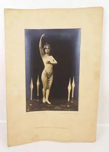 Fotografie Olga Desmond Akt Tänzerin Schwertertanz Nude naked 1908