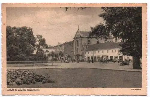 Ak Lublin Krakowslie Przedmiescie um 1940 Polen