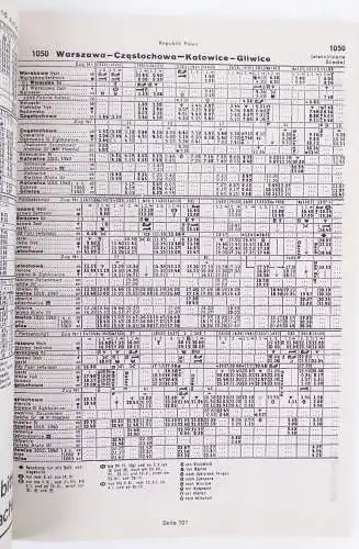 Kursbuch Ausland 1990 Mai bis Juni Deutsche Reichsbahn