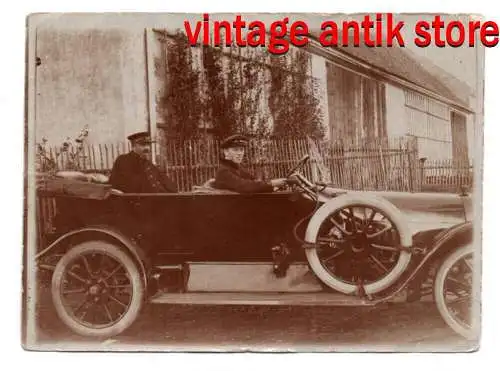Foto Automobil 1910er Chauffeur PKW Oldtimer 