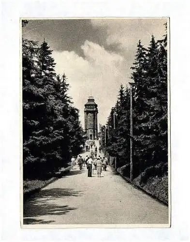 Ak Auf dem Auersberg Erzgebirge DDR Aus dem Kalender zwischen Brocken und Oybin 