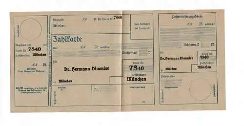 Brief Volksbühne Werkstätten für Bühnenkunst München 1927