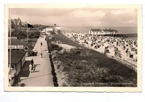 Ak Ostseebad Zinnowitz Dünenpromenade