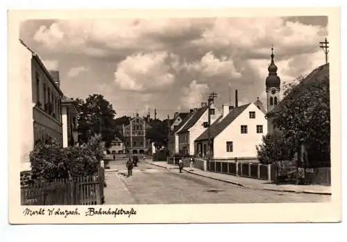 Ak Markt Wolnzach Bahnhofstraße Echtfoto 1941 Ingolstadt