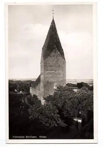 Echtfoto Ak Ostseebad Alt Gaarz Kirche