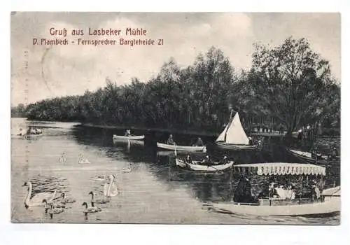 Ak Gruß aus Lasbeker Mühle Bargteheide 1911