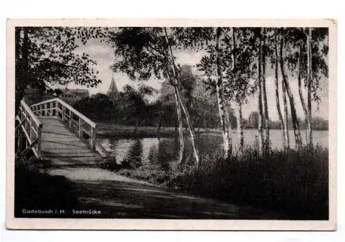 Ak Gadebusch Seebrücke 1957