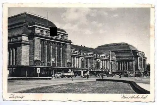 Ak Leipzig Hauptbahnhof 1940