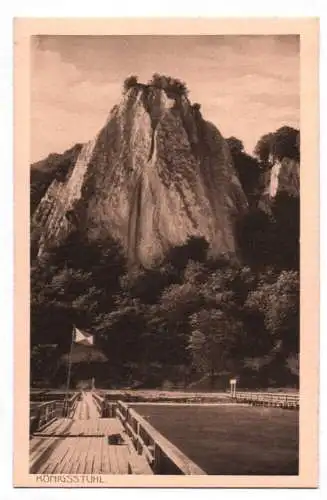  Ak Königsstuhl Rügen Steg mit Berg 1912