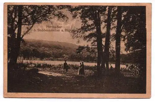  Ak Hertha See Stubbenkammer auf Rügen 1923