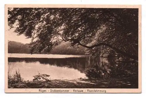 Ak Rügen Stubbenkammer Hertasee Abenstimmung