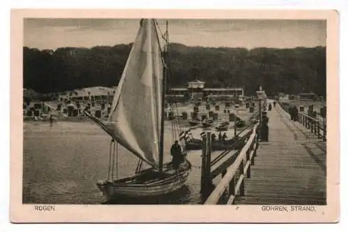 Ak Rügen Göhren Strand