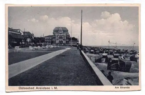 Litho Ak Ostseebad Arendsee Am Strande 1931