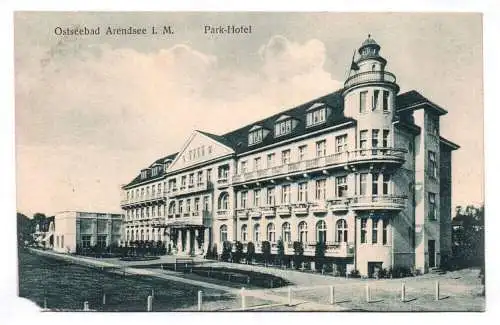 Litho Ak Ostseebad Arendsee Park Hotel