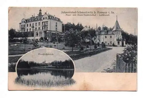 Litho Ak Johannisbad Schmeckwitz bei Kamenz 1930