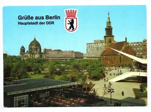 Foto Ak Grüße aus Berlin Hauptstadt der DDR 1984