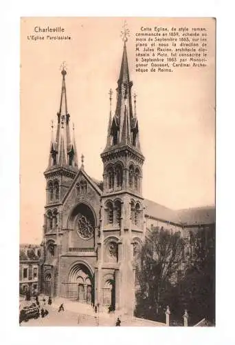 Ak Charleville L Eglise Paroissiale 1 Wk Frankreich