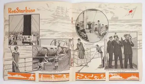 Red Star Line Kajüten Dienst Antwerpen New York Kanada 1930 er Schiffsreise