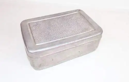 DDR Brotdose Aluminium Bemmbüchse XL Pausenbrot Alu Box vintage