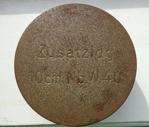 Blechdose Metalldose Zusatzladung 10 cm Nb W 40  2 Wk WW2 1943 