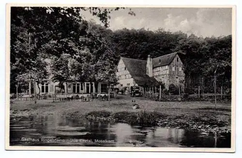 Ak Gasthaus Ringelsteinermühle Eltztal Moselkern Elzbach