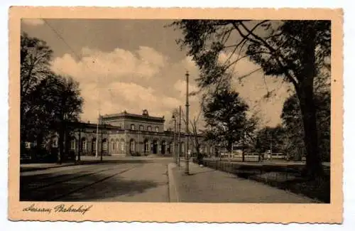 Ak Dessau Bahnhof